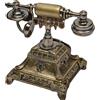 OEM Telefono a disco, struttura in resina e lega di zinco, autentico telefono a disco, peso: circa 1,6 kg, adatto per l'arredamento di casa e dell'ufficio