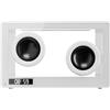 OEM Altoparlanti Bluetooth da scrivania dal design minimalista con manopola, bianchi, slot TF, illuminazione a LED
