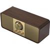 StarTech Altoparlante Bluetooth retrò - Radio FM - Stereo doppio - Suono Hi-Fi - Batteria integrata - Portatile - In legno