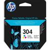 Hp Cartuccia d'inchiostro originale Hp N9K05AE 2ml 100pagine Ciano/Magenta/Giallo [304 TRI-COLOR]