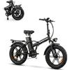 BBSHD Bicicletta elettrica pieghevole, batteria da 20 Ah, 70 - 170 km