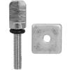 Funien Vite per Pinna per Tavola da Surf Vite da Surf Pinna Singola di Coda in Acciaio Inossidabile Antiruggine M4 M5 con Piastra Tavola Paddle Long (M4*19MM)