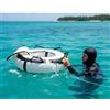 Fxzqgnh Boa Subacquea Immersion Bianca Alta Visibilità Boa Indicatore Immersion Materiali Resistenti Attrezzatura Mare per Apneisti, Acque Aperte