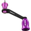 NexRen In Fibra di Carbonio Mulinello Da Pesca Rocker Arm Per Stella Per Stradic Complex F4 F6 Per Twinpower Cardif Per Sahara Per Nasci Aggiornamento Rosso Argento Oro 70mm (argento)