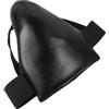 MERRYHAPY Protezione Inguinale Sportiva Resistente in Pu Nero Ampia Area di Copertura, Adatta per Allenamento di Boxe e Sport All'aperto, per Altezza 140-160cm