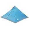 QJBSAVVA Tenda familiare tipi per 7 persone, tenda a piramide in poliestere 185T, 427 x 411 x 178 cm, tenda da campeggio blu con aste in fibra di vetro e borsa per il trasporto, per avventure ed