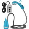 TOYANDONA Doccia da Campeggio Portatile Ricaricabile Pompa Elettrica 2200mah Batteria ad Alta capacità ABS e Gomma per attività Esterne e Emergenze