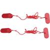 Gucagle Chiave di sicurezza per tapis roulant Blocco di arresto di emergenza universale magnetico Magnete ABS Clip di sicurezza Funzione intuitiva per macchine da corsa 2 pezzi 20x48 mm