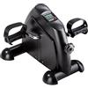 tectake® Mini Cyclette da Casa Versatile 40x35x32cm, Pedaliera riabilitazione per Gambe e Braccia, Display LCD, Ideale Pedaliera per Anziani, Fitness, Gym e Palestra per Casa e Ufficio - Nero