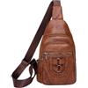 Generic Borse a tracolla da donna, borsa a tracolla da donna | Borsa da viaggio Borsa pettorale Zaino a tracolla in pelle PU, borsa impermeabile per sport di viaggio, Marrone, se beskrivning, Unisex - Adulto