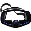 boxoon Maschera subacquea nera, in vetro temperato ANSI ad ampia vista, comodo silicone liquido, naso pizzicabile, valvola di scarico, maschera per snorkeling con custodia protettiva
