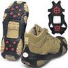 EWENYS Impugnature da ghiaccio e neve alla moda con fluorescenti per scarpe e stivali, antiscivolo nero per escursionismo, jogging in inverno all'aperto (L/XL)