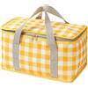 Tsophreniq Borsa termica per picnic con cerniere, cestino da picnic di grande capacità, portabevande, borse isolate, facile da usare