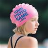 RoPox Cuffia Piscina Adolto Bambini Personalizzato, Scegli La Cuffia da Nuoto con Il Tuo foto e Nome, Grande Comfort e Aderenza, Divertenti, per Bambini e adolescenti sotto i 14 anni