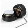 boxoon Porta gessetti da biliardo, mini custodia rotonda in lega di metallo, con chiave inglese e forte foglio di forza di fissaggio, 3,5 cm