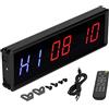 Bewinner Cronometro con Conto alla Rovescia per Allenamento in Palestra, Timer a Intervalli LED, Telecomando Wireless per Allenamento Fitness, Timer per Il Conto alla Rovescia/con Cicalino, Lega di