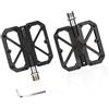 CAZSTYK 3 Cuscinetti Larghi Pedali Piatti Ciclismo Fibra di Carbonio Pedali Mountain Bike Antiscivolo Bicicletta Strada Pedale Fibre di Carbonio Mountain Biciclette Cuscinetti Pedale