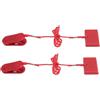 Gucagle Chiave di sicurezza per tapis roulant Serratura magnetica universale Forte sostituzione in plastica ABS durevole per macchine da corsa Attrezzature da palestra 2 pezzi 40x29mm
