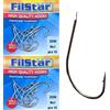 PRO FILSTAR Set 20 Ami da Pesca N1 in Acciaio al Carbonio - Ganci Pesca