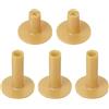 YELARXI Tee da golf in gomma, simulatore di golf ad altezza regolabile per tappetini, 2 pezzi da 3,8 cm a forma di croce e 3 tee cavi da 7,3 cm e gialli, adatti per tappetini da golf, driving range