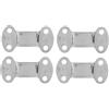 Keenso Marine Pad Eye Plate Piastra di Ancoraggio in Acciaio Inossidabile 304 Foro da 5,8 Mm Lucidato a Specchio per Ancoraggio sul Ponte della Barca Cinghie di Carico Maniglie per Bagagli Carico