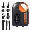 XOQUAI Pompa di paddle elettrica 18000mAh,Pompa ad aria elettrica 20psi,Pompa ad aria portatile Sup,senza fili,Illuminazione a LED,per tavole da surf, tende e altri apparecchi gonfiabili