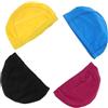 FRCOLOR 4 Pezzi Cuffia da Nuoto in Nailon e Adulti Elasticità e Forte Capacità Elastico per Piscina e Nuoto Colore Casuale