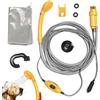 Générique Doccia Da Campeggio Portatile - Elettrico Pompa Acqua 12 V, Kit Da Bagno Da Viaggio Esterno | Controllo Della Pressione Multiflusso Multifunzione Per Camping Car, Moto, Lavaggio Auto, Equ