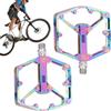 Generic Pedali per bicicletta, in lega di alluminio, con cuscinetti DU, pedali larghi per mountain bike, per equitazione, viaggi, escursioni all'aperto, ciclismo, esercizi, donne e uomini