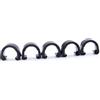 MERRYHAPY Clip per Cavi Freno Bici in Plastica Nera 10 Pezzi Gancio Doppio e Rotazione Centrale per Organizzare Tubi Idraulici e Guaine in Ciclismo e Bici Pieghevoli