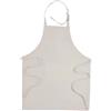 Grembiule da cucina lungo in cotone e poliestere 180gr 70 x 85 cm Natural personalizzate o neutre