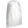 Handle bags Sacchetto in cotone 50x75 cm con chiusura a strozzo personalizzabile Parma White XXL personalizzate o neutre