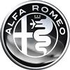 4R Quattroerre.it Alfa Romeo Adesivi 3D Ufficiali Logo Black, Diam. 40 mm