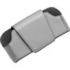 Sharplace Portaocchiali da sole per visiera di auto, organizer pratico per occhiali, Grigio