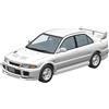 AOSHIMA RakuPla Snap Car No.04-SW Lancer GSR Evolution III 1995 Scotia White Modello Kit