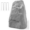 VEVOR Copertura in Finta Roccia, Copertura per Pompa da Pozzo in Finta Roccia per Esterni, Artificiale Pietra Leggera da Giardino Decorazione, per l'Arredo di Giardino Cortile, Grigio, Taglia M