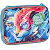 SJ GANG STYLE JAM GANG Astuccio Scuola Speed Pad 3D SPEED ANIMAL BOY, Celeste, Planche amovibili, 45 pezzi, Set cancelleria incluso, Scocca 3D, Accessori Zaino, Scuola elementare, Bambino