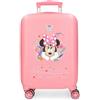 Disney Joumma Minnie Happy To Be Me Valigia da Cabina Rosa 33x50x20 cm Rigido 2.35 kgs Lucchetto a Combinazione Laterale ABS 2.35 kgs 28.4L Bagaglio a Mano