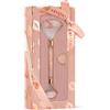 Crystallove Rose Quartz Kit di Coppette per il Massaggio del Viso