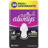 Always Ultra Platinum Night Quattro Assorbenti con ali, 20 pezzi