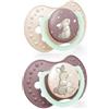Lovi Night&Day Girl 6-18m succhietto in silicone 2 pz