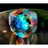 Gemma Sciolta Mystic Topaz Naturale Colore Arcobaleno Taglio Cube 400 Ct