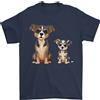 Gildan Chihuahua Con Un Cucciolo T-Shirt Da Uomo 100% Cotone