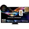 Hisense Smart TV RGB MiniLED 170Hz 65'' 4K 65UR9S, Schermo Anti-Riflesso, 100% BT2020, Dolby Atmos 4.1.2 By Devialet, Dolby Vision IQ, VIDAA OS, USB-C, N