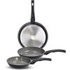 Tognana Porcellane SET 3 PADELLE 20-24-28 CERAMIC STONE