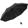 Vivo Technologies Mini ombrello pieghevole con coperchio, manico nero, baldacchino da 96 cm, antivento e impermeabile, poliestere resistente, telaio rinforzato, asciugatura rapida, per viaggi e uso