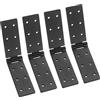 ESYFOR Cerniere per Porte,ESYFOR 4 Pezzi Cerniere Pieghevoli Resistenti Metallo Cerniera per Porta Haute Qualité Cerniera a Scomparsa per Porte in Legno, Portes da Giardino, Mobili,198 x 40 mm
