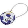 COHEALI Lucchetto in Lega di Zinco Impostazione Password Compatto a Combinazione a Forma di Casco da Calcio per Valigie e Armadietti Palestra