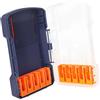 Baoblaze Scatola portaoggetti per punte da trapano, set di punte per cacciavite, contenitore vuoto professionale trasparente portatile con divisori rimovibili, Blu