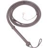 LB's Whip Frustino da Equitazione in Vera Pelle Bovina, Stile Indiana Jones, 2,3 m, 8 trecce Marrone Scuro